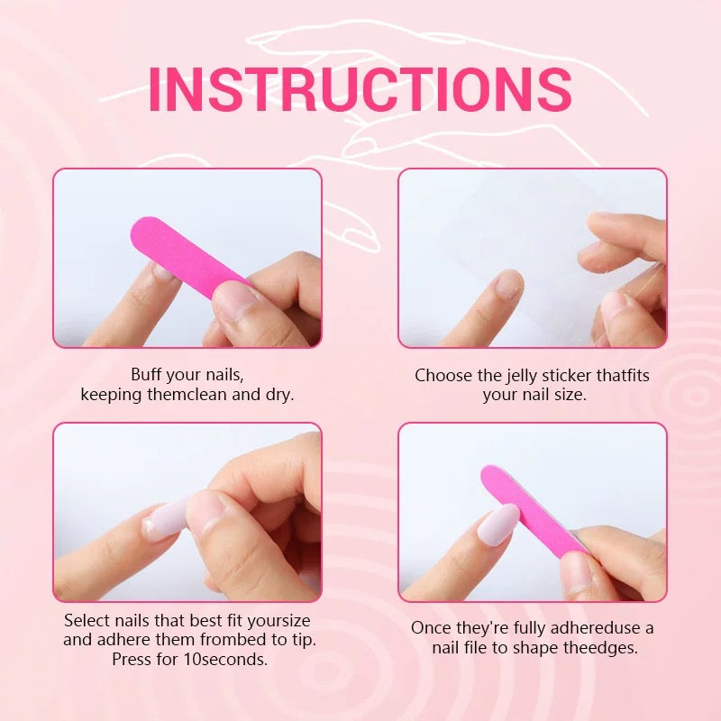 Valentine’s Day Pink Pearl Bow Removable Press-On Nails