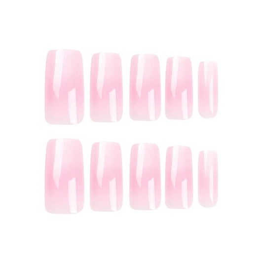 European & American Girly Simple Medium-Long French Press-On Nails