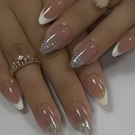 French White-Tip Press-On Nails