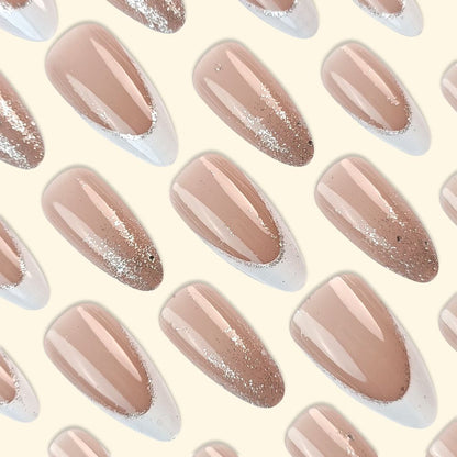 French White-Tip Press-On Nails