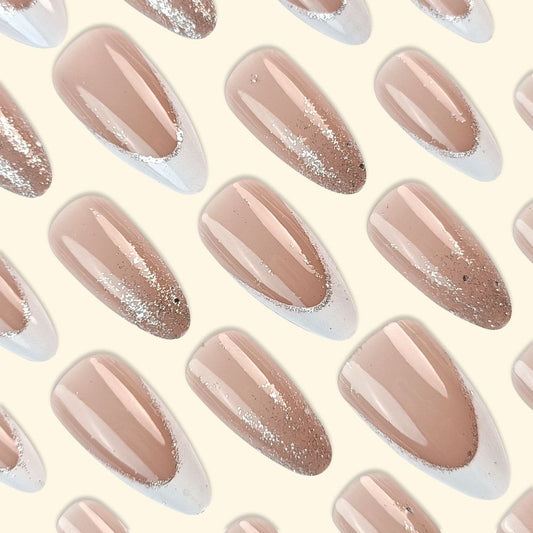French White-Tip Press-On Nails