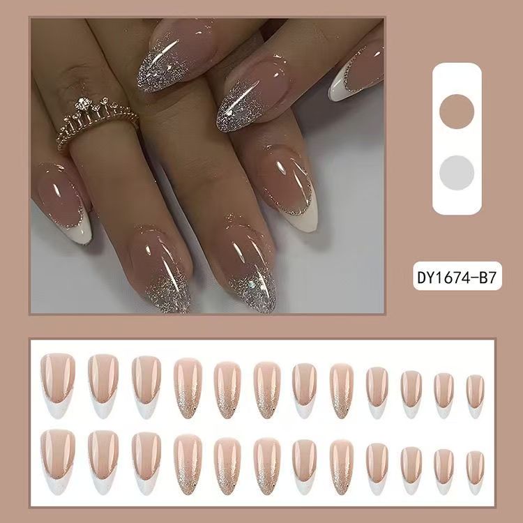 French White-Tip Press-On Nails