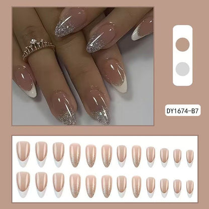 French White-Tip Press-On Nails