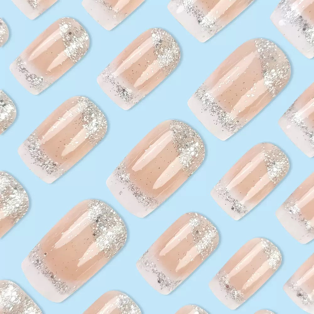 Dazzling Star Shimmer Press-On Nails