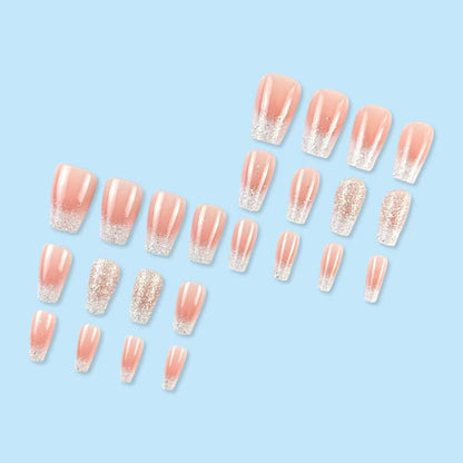 Mid-Length Starry Sky Press-On Nails