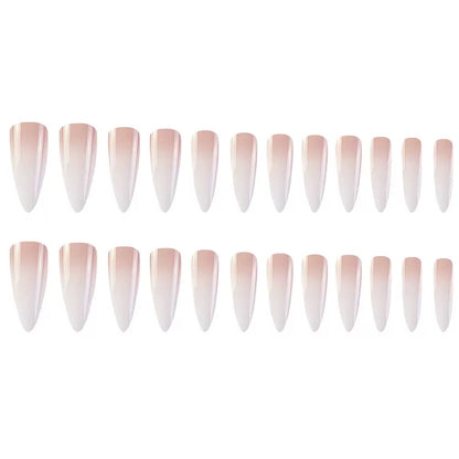French Extra-Long Teardrop Press-On Nails