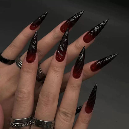 Halloween 3D Gradient Press-On Nails