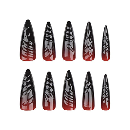Halloween 3D Gradient Press-On Nails