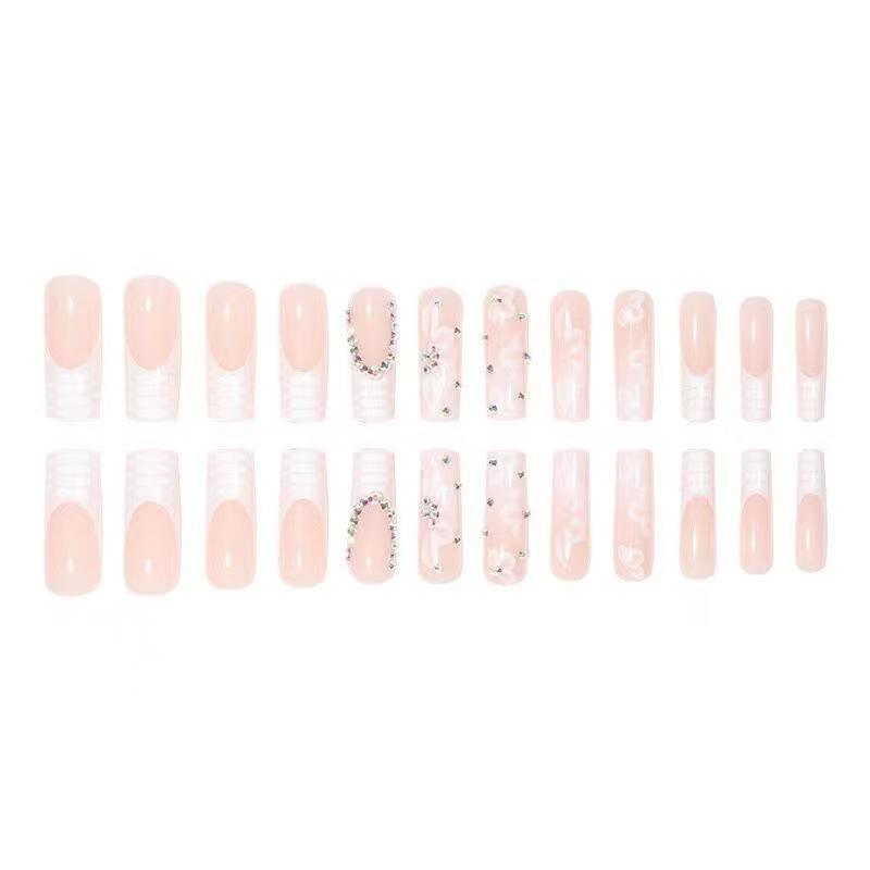 French Bridal Floral Press-On Nails