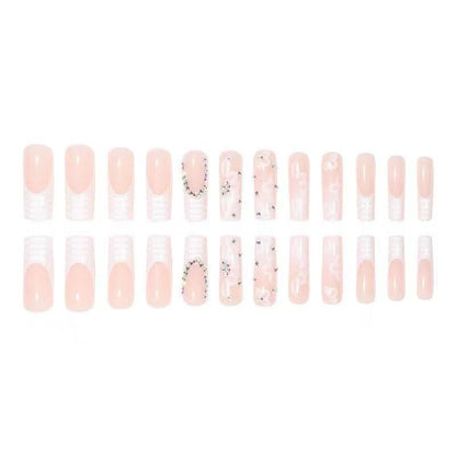 French Bridal Floral Press-On Nails