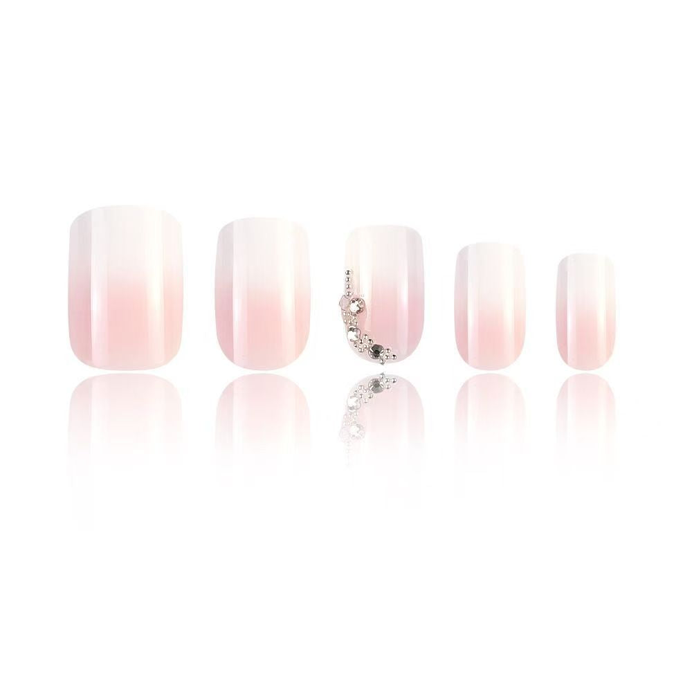Pink Jelly Gradient Press-On Nails