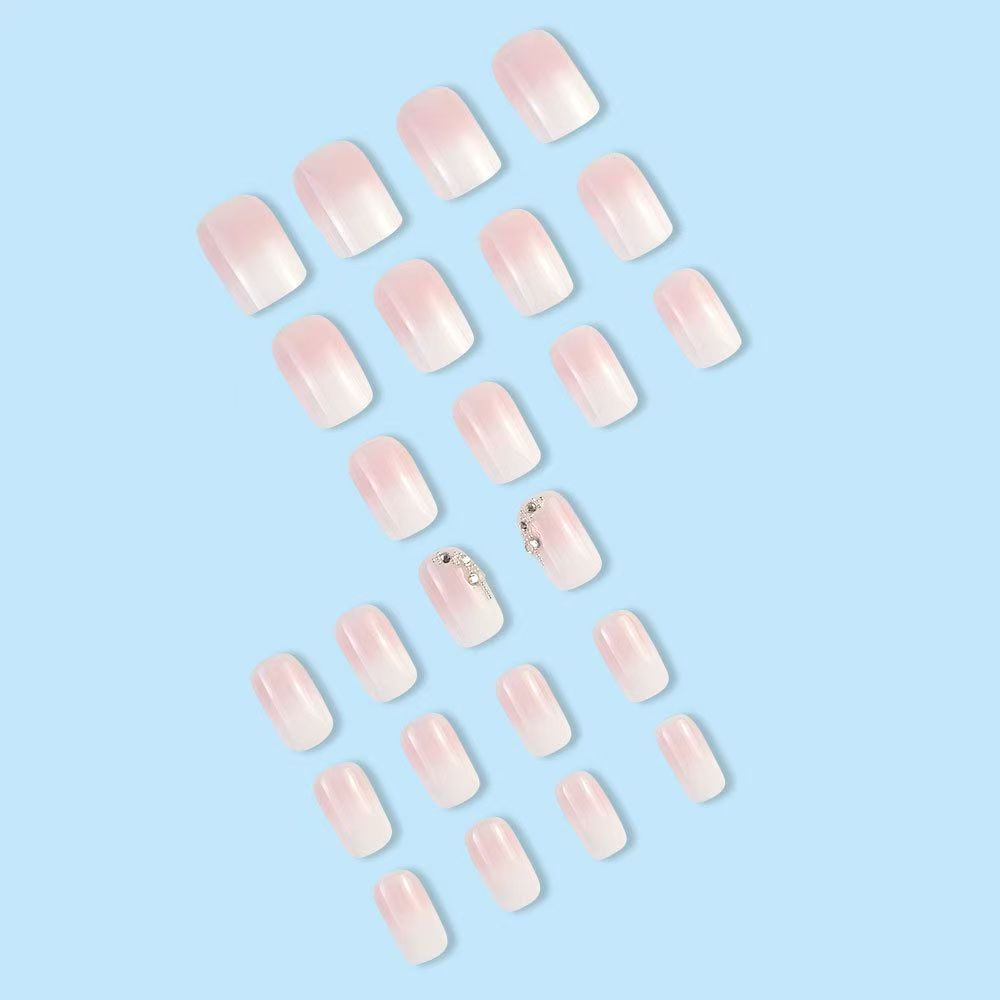 Pink Jelly Gradient Press-On Nails