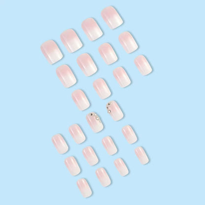 Pink Jelly Gradient Press-On Nails