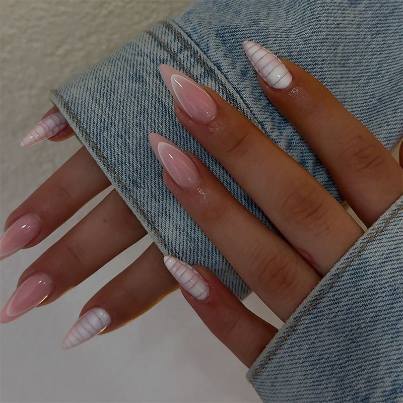 French Pink Gradient Press-On Nails