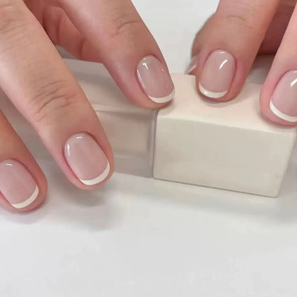 Elegant Simple Nude Press-On Nails