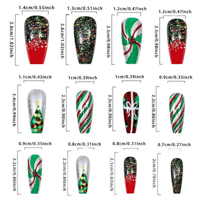 Christmas False Nails Christmas Gift Press-On Nails