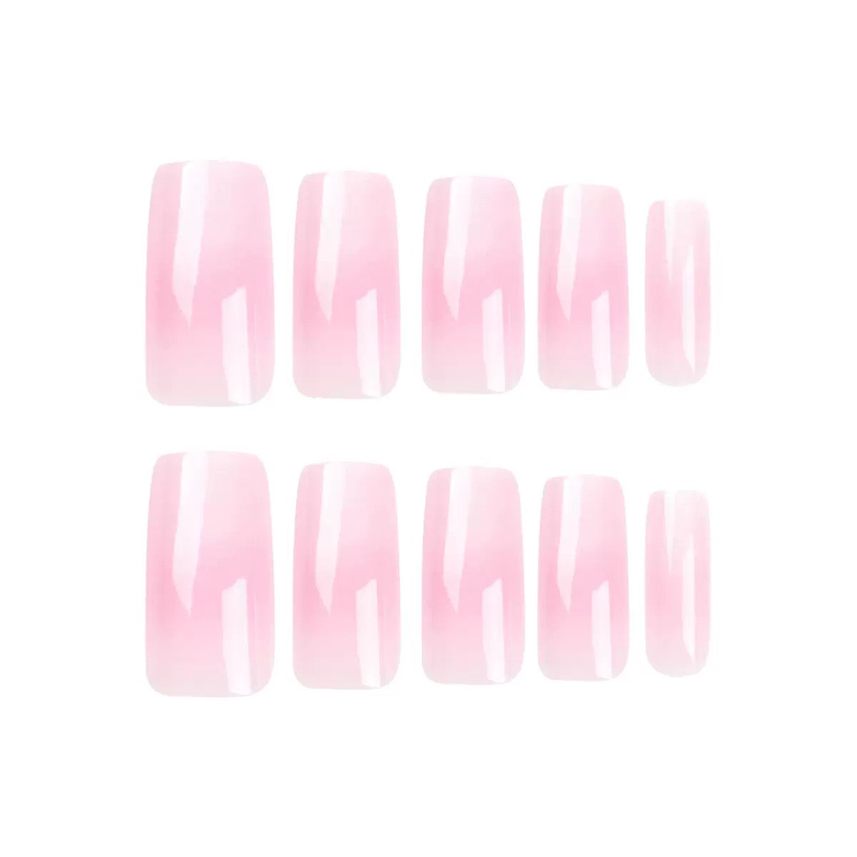 European & American Girly Simple Medium-Long French Press-On Nails