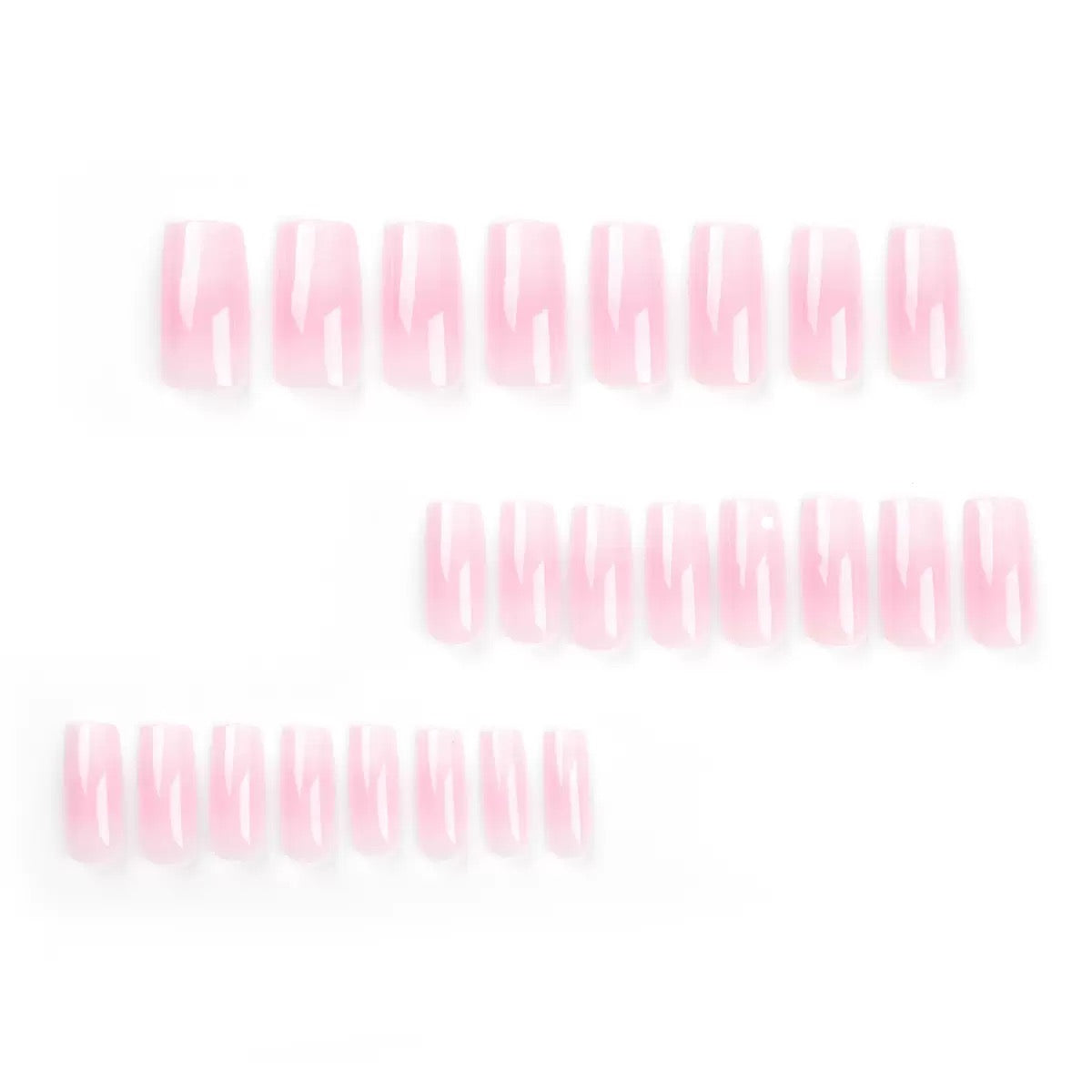 European & American Girly Simple Medium-Long French Press-On Nails